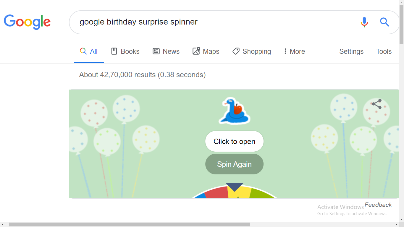 Google Birthday Surprise Spinner Must Try Google Doodles - AiiotTalk