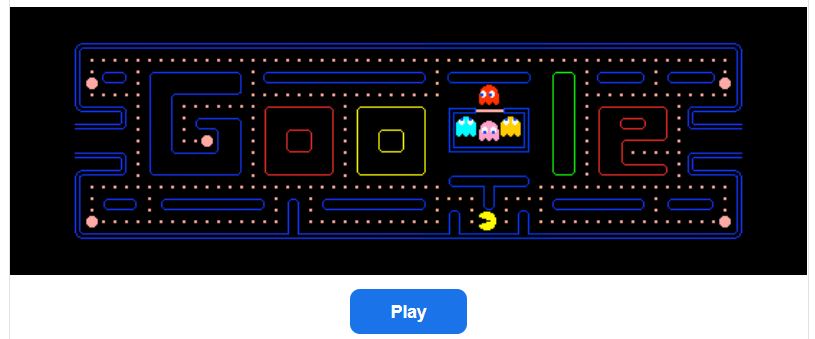 Pac man google doodle game