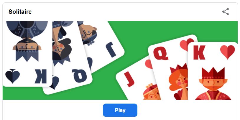 Solitaire google doodle game