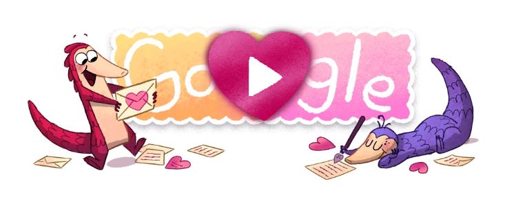 Valentine’s day game google doodle game