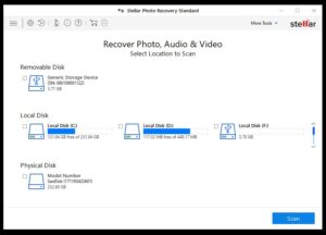 stellar photo recovery step1