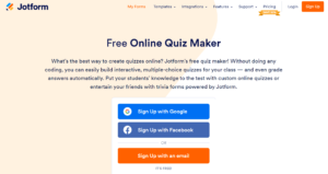 free online quizz maker
